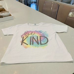 Be Kind Tie Dye Theme Youth Tee